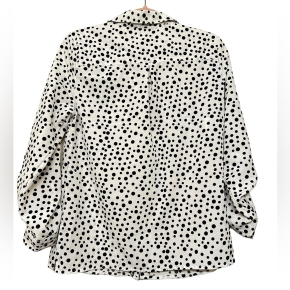 Notations Polka Dot Blouse Size Medium - Picture 2 of 7